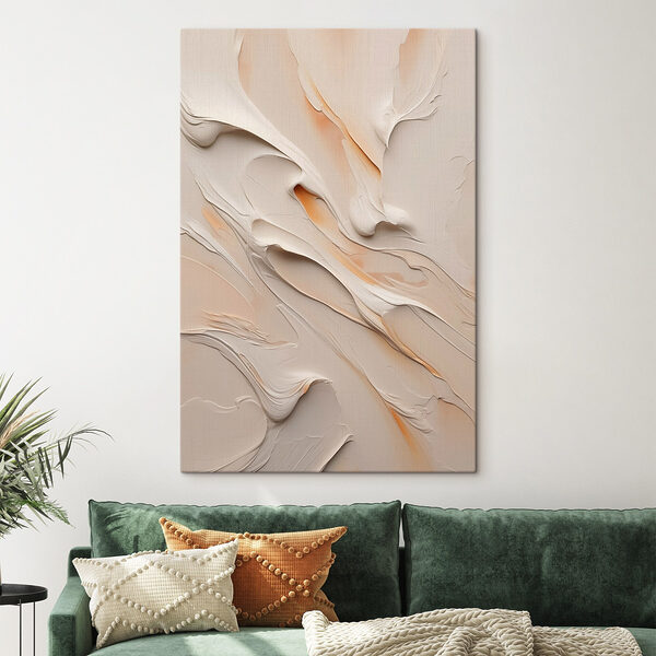 Zachte rondingen in zachte tinten Canvas Schilderijen Zachte rondingen in zachte tinten