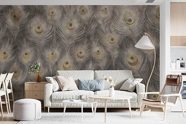 Elegante patronen met subtiele kleuren Fotobehang Elegante patronen met subtiele kleuren