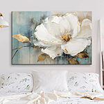 Canvas Schilderijen Delicate bloemblaadjes in zachte tinten