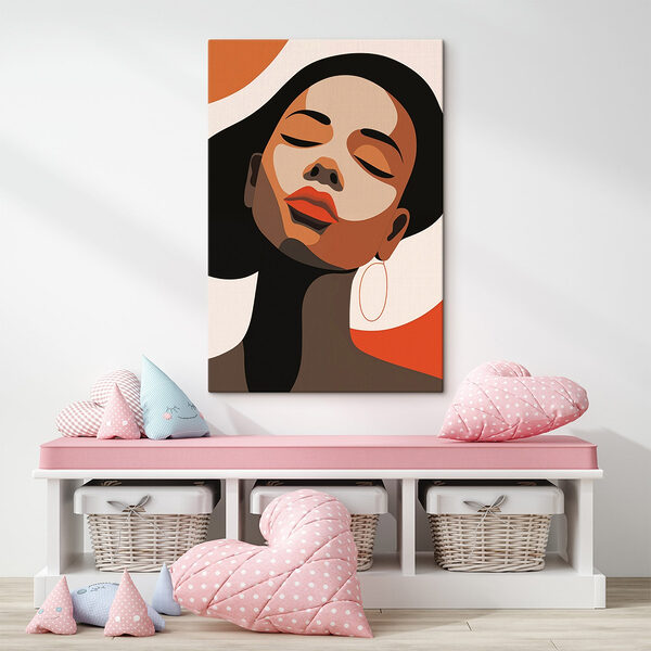 Elegante uitdrukking van innerlijke vrede Canvas Schilderijen Elegante uitdrukking van innerlijke vrede