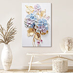 Canvas Schilderijen Bos bloemen en bladeren