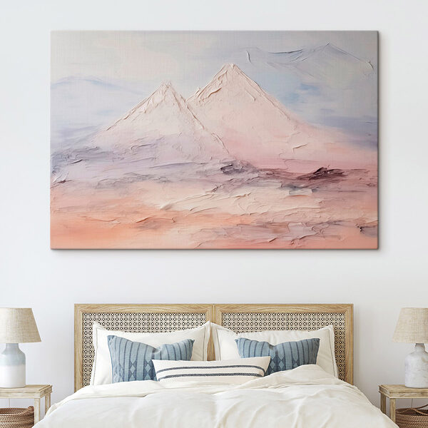 Schilderij van een bergketen Canvas Schilderijen Schilderij van een bergketen