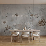 Fotobehang Behang met bloemen