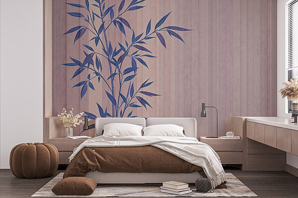 Plant met blauwe bladeren Fotobehang Plant met blauwe bladeren
