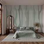 Fotobehang Abstract golvend patroon in zachte kleuren