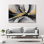 Canvas Schilderijen Abstracte golven van dynamische kleuren