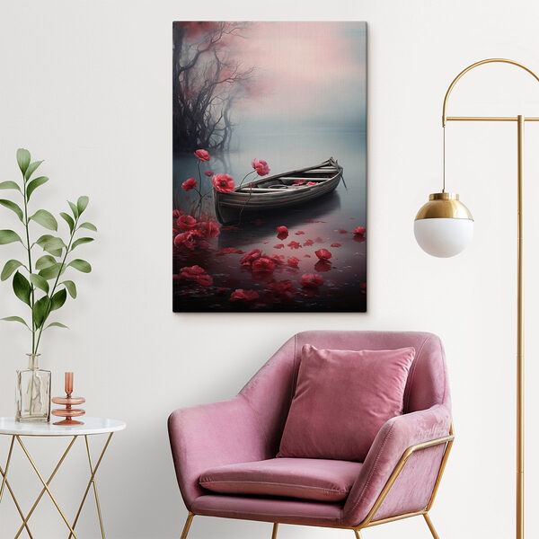 Boot op het water Canvas Schilderijen Boot op het water