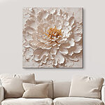 Canvas Schilderijen Prachtige bloemenkunst in wit