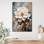 Canvas Schilderijen Delicate bloem tegen zachte achtergrond