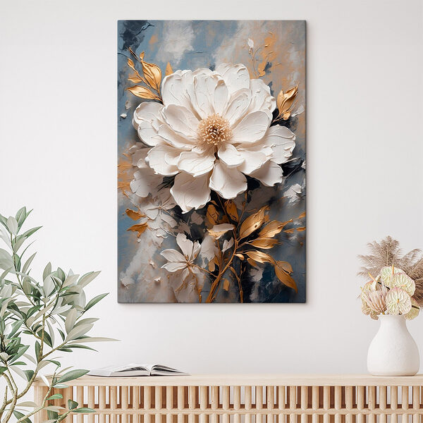 Delicate bloem tegen zachte achtergrond Canvas Schilderijen Delicate bloem tegen zachte achtergrond