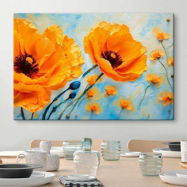 Prachtige bloesems op een heldere achtergrond Canvas Schilderijen Prachtige bloesems op een heldere achtergrond