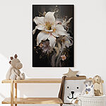 Canvas Schilderijen Prachtige bloemen elegantie in bloei