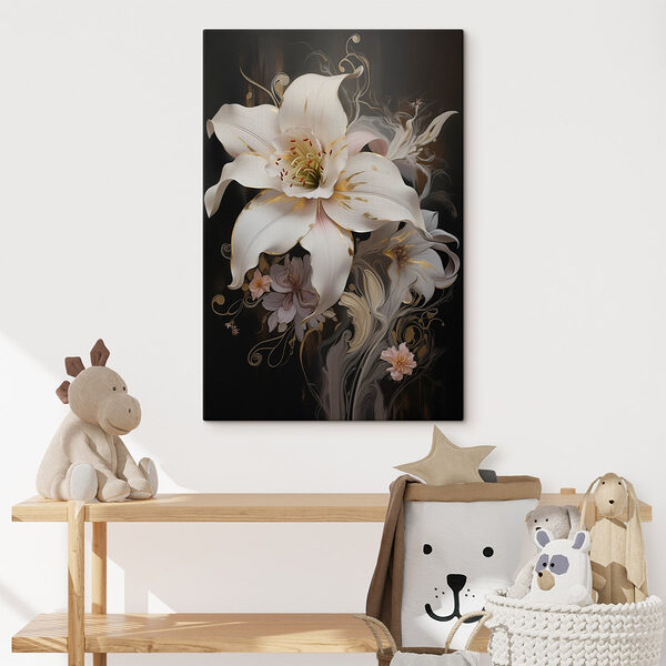 Prachtige bloemen elegantie in bloei Canvas Schilderijen Prachtige bloemen elegantie in bloei