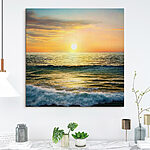 Canvas Schilderijen Zonsondergang boven water