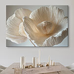 Canvas Schilderijen Delicate bloemblaadjes in zachte tinten