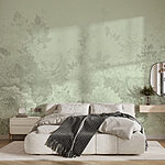 Fotobehang Zachte bloemmotieven in pasteltinten