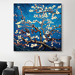 Canvas Schilderijen Boom met witte bloemen