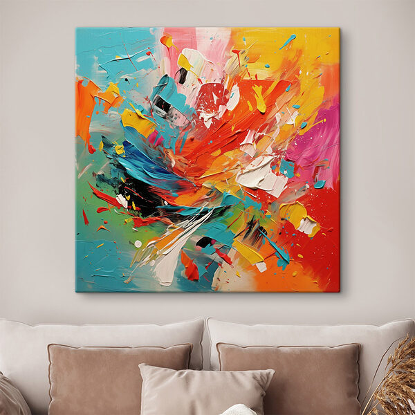 Schilderen van verschillende kleuren Canvas Schilderijen Schilderen van verschillende kleuren