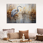 Canvas Schilderijen Vogel in water