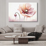 Canvas Schilderijen Aquarel van een bloem