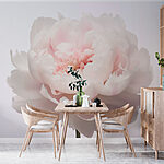 Fotobehang Delicate bloem in zachte tinten