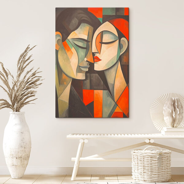 Schilderij van twee vrouwen Canvas Schilderijen Schilderij van twee vrouwen