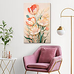 Canvas Schilderijen Knip bloemen uit papier