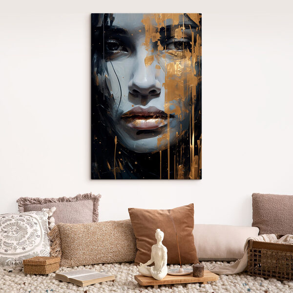 Betoverende mix van kleuren en emoties Canvas Schilderijen Betoverende mix van kleuren en emoties