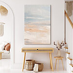 Canvas Schilderijen Witte en blauwe lucht met wolken