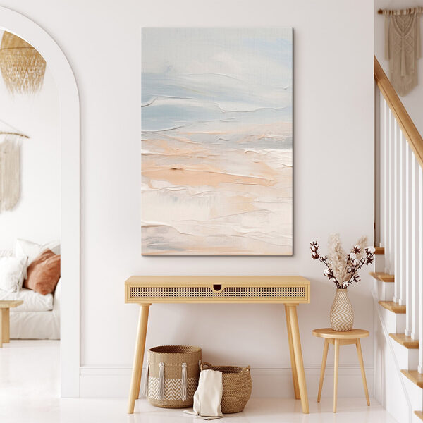 Witte en blauwe lucht met wolken Canvas Schilderijen Witte en blauwe lucht met wolken