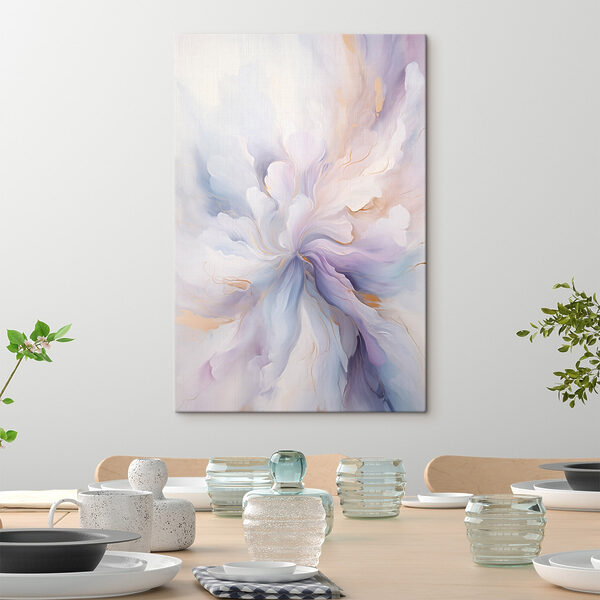Schilderij van een bloem Canvas Schilderijen Schilderij van een bloem