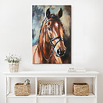 Canvas Schilderijen Schilderij van een paard
