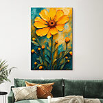 Canvas Schilderijen Schilderij van een bloem