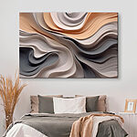 Canvas Schilderijen Abstracte golven van zachte texturen.