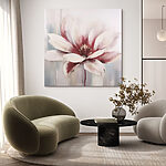 Canvas Schilderijen Schilderij van een bloem