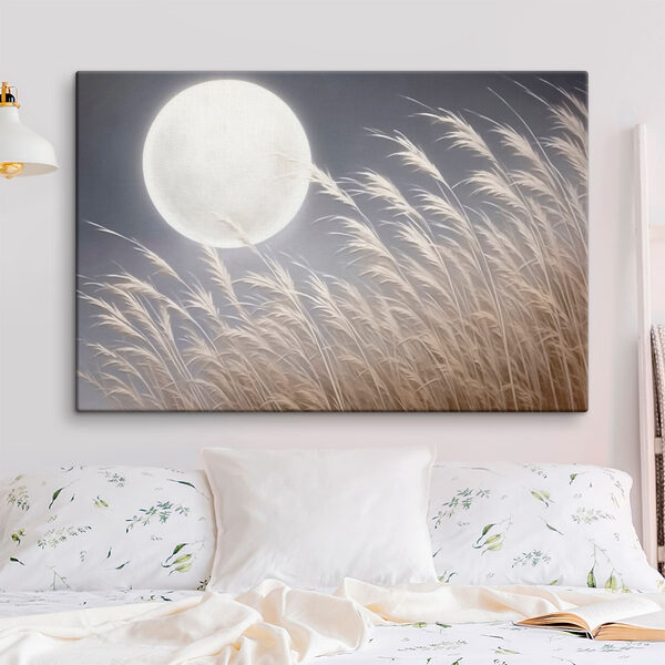 Maan aan de hemel Canvas Schilderijen Maan aan de hemel