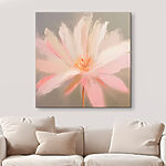 Canvas Schilderijen Delicate bloemblaadjes in zachte tinten