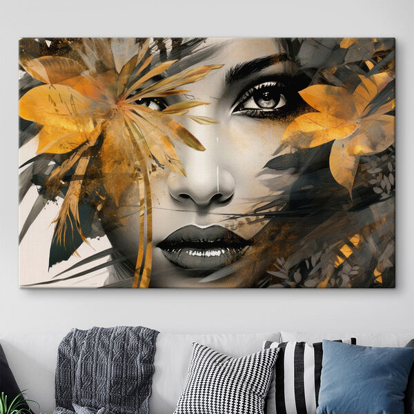Zachte schoonheid te midden van de natuur’s omhelzing Canvas Schilderijen Zachte schoonheid te midden van de natuur’s omhelzing
