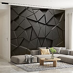 Fotobehang Monochroom geometrisch abstract patroon
