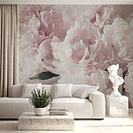 Fotobehang Delicate bloemen in zachte pasteltinten