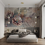 Fotobehang Delicate bloesems met zachte tinten