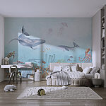 Fotobehang Onderwaterleven met levendige wezens