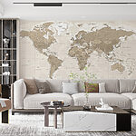 Fotobehang Kaart van de wereld