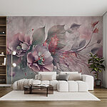 Fotobehang Delicate bloesems met pasteltinten