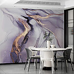 Fotobehang Abstract marmer met paarse strepen