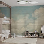 Fotobehang Blauwe lucht met wolken