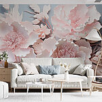 Fotobehang Groep witte bloemen