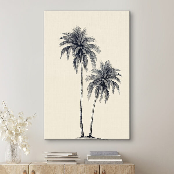 Groep palmbomen Canvas Schilderijen Groep palmbomen