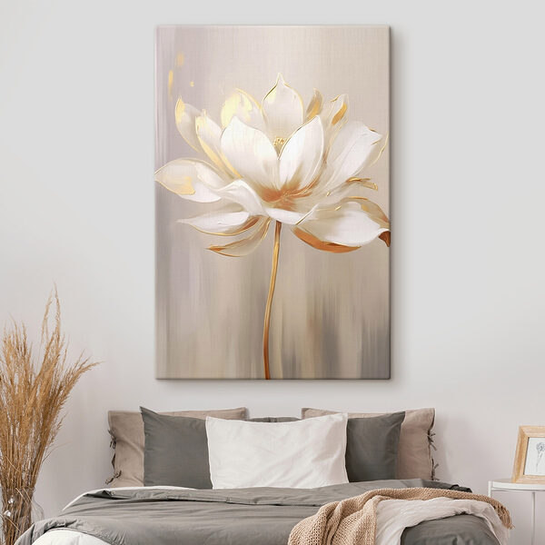 Delicate elegantie van een bloeiende bloem Canvas Schilderijen Delicate elegantie van een bloeiende bloem