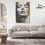 Canvas Schilderijen Fluisteringen van schoonheid in kunst